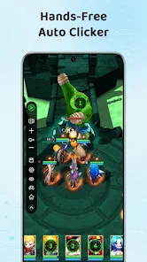 Captura de pantalla de la función de aumento de eficiencia de ZapTap Auto Clicker