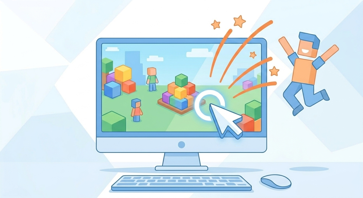 Ilustración de categoría de Roblox y juegos.