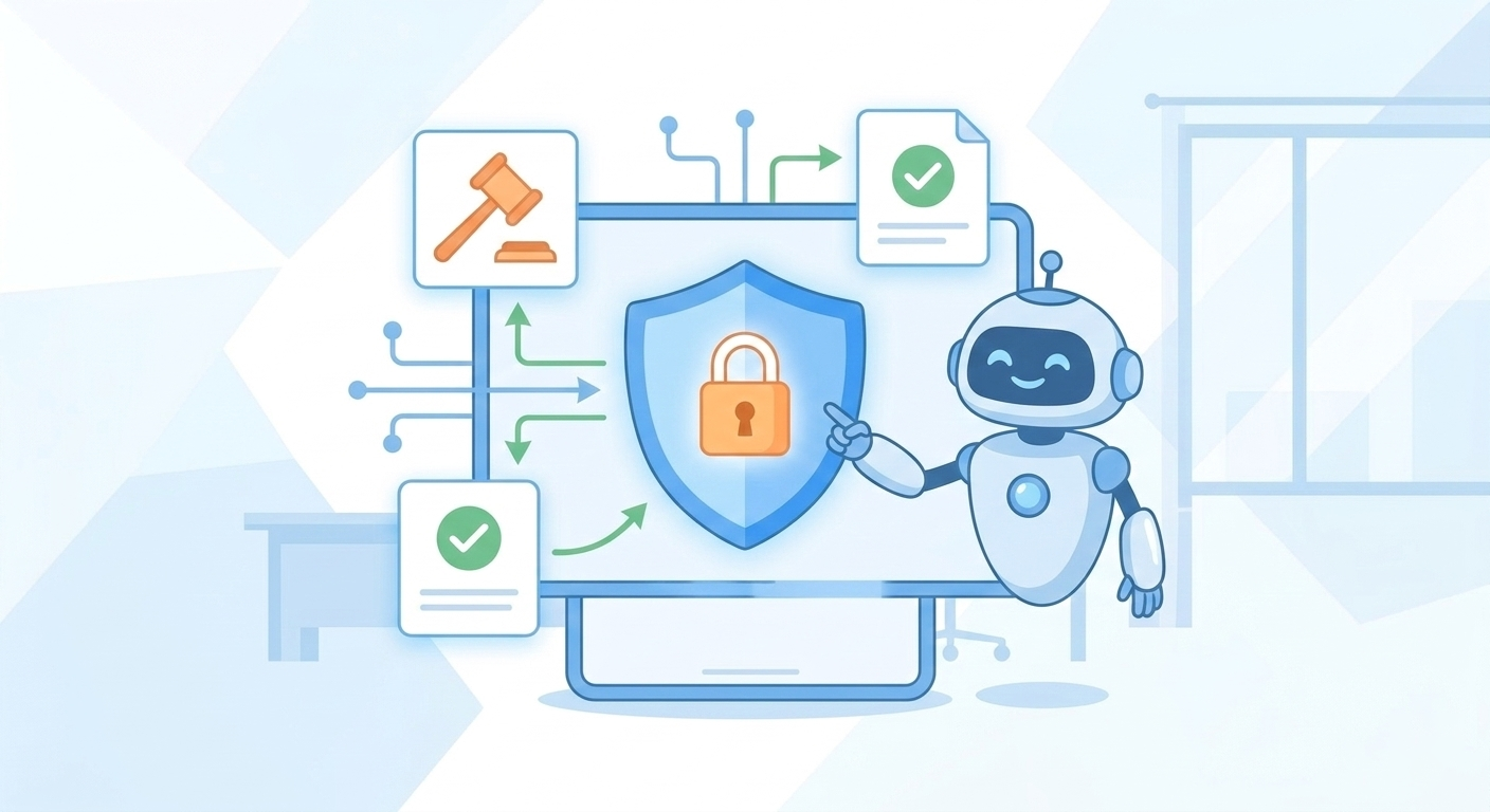 Illustrazione della categoria di sicurezza e legalità