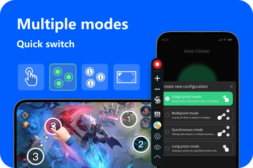 intro image: Multiple click modes, one-click activation